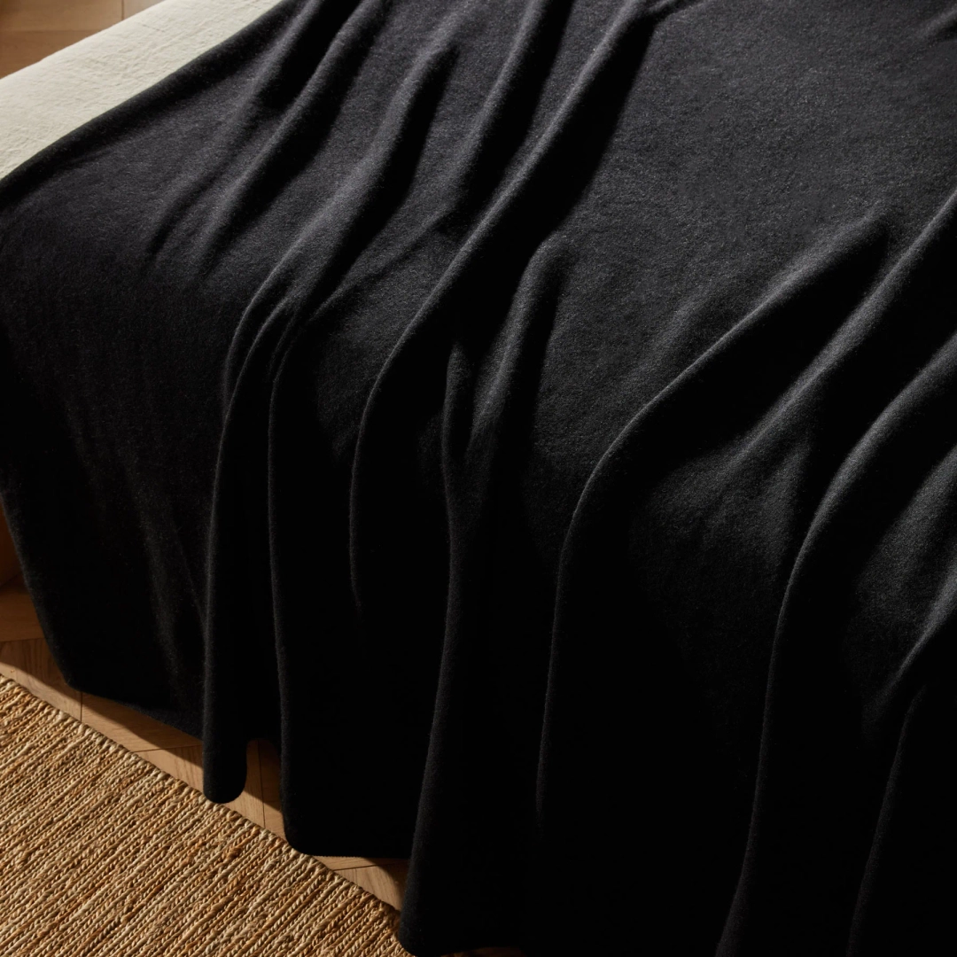 제임스펄스 Cashmere Knit Blanket - Black 상품 이미지 2