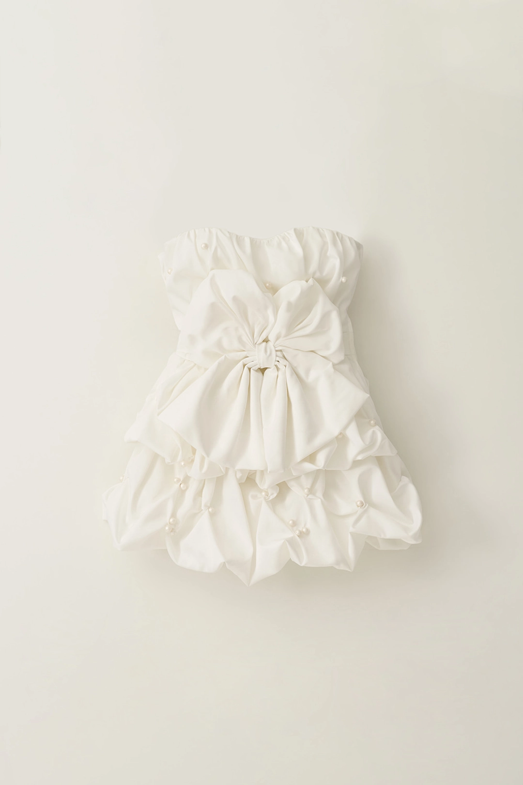 더티스 Fleur Short Ribbon Dress (Ivory) 상품 이미지 3