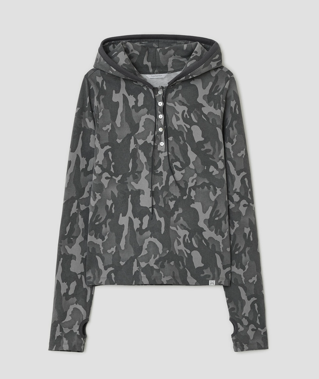 타입서비스 Camo Slim Hoodie [Charcoal] 상품 이미지 1