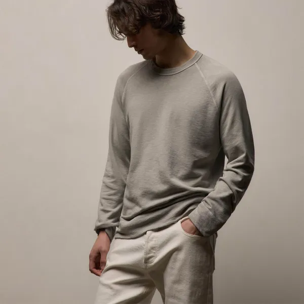 Vintage French Terry Sweatshirt - Fog Pigment