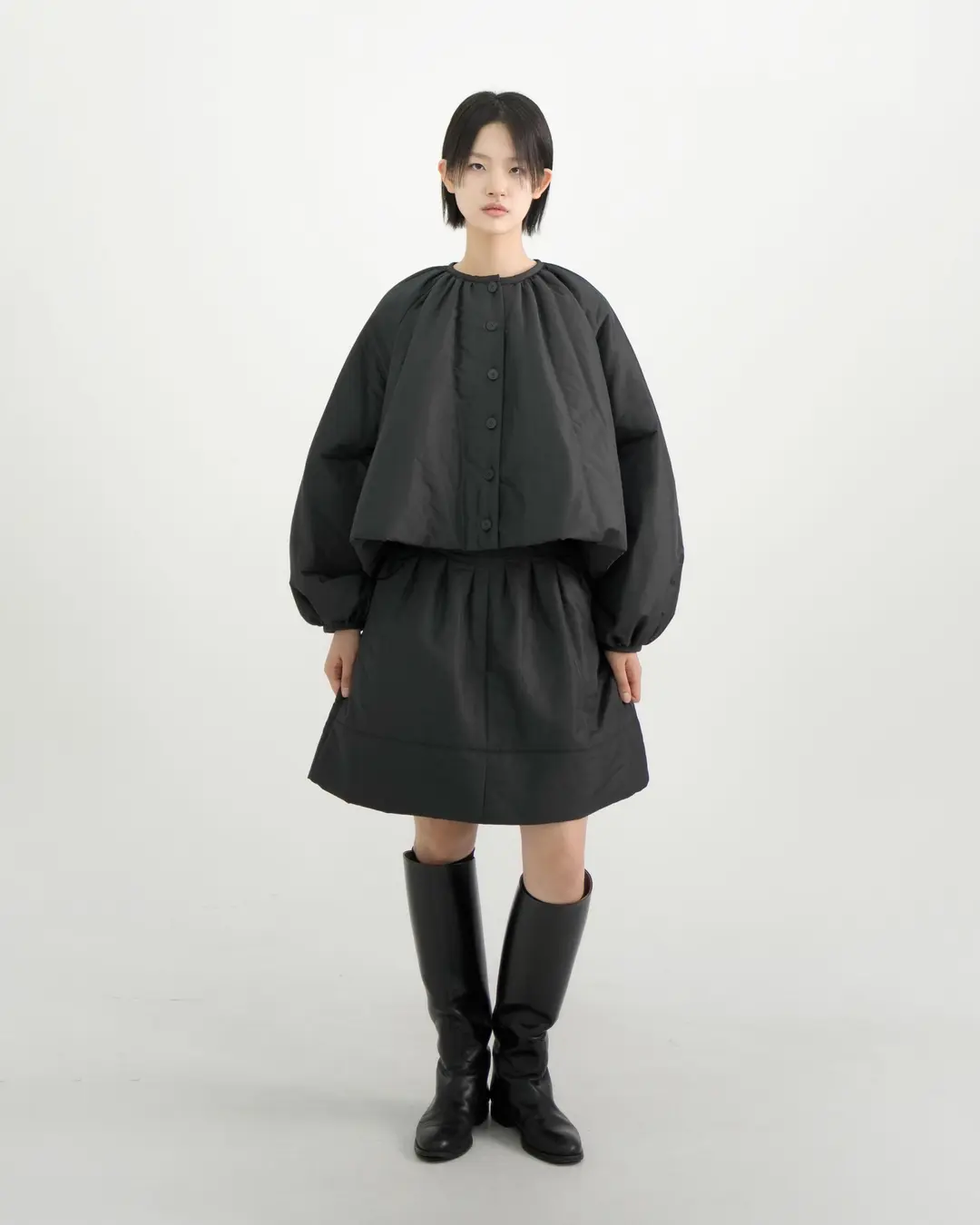 유노이아 moss padding short skirt 상품 이미지 2