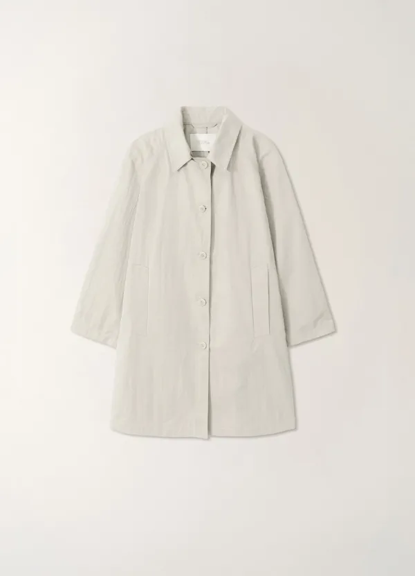 6TH / Light balmacaan trench (Off white)