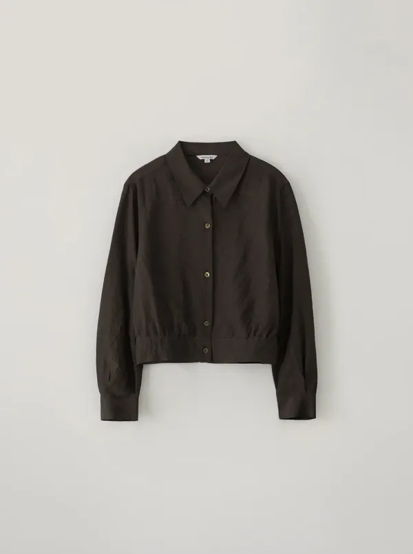 WRINKLE BLOUSON_BROWN