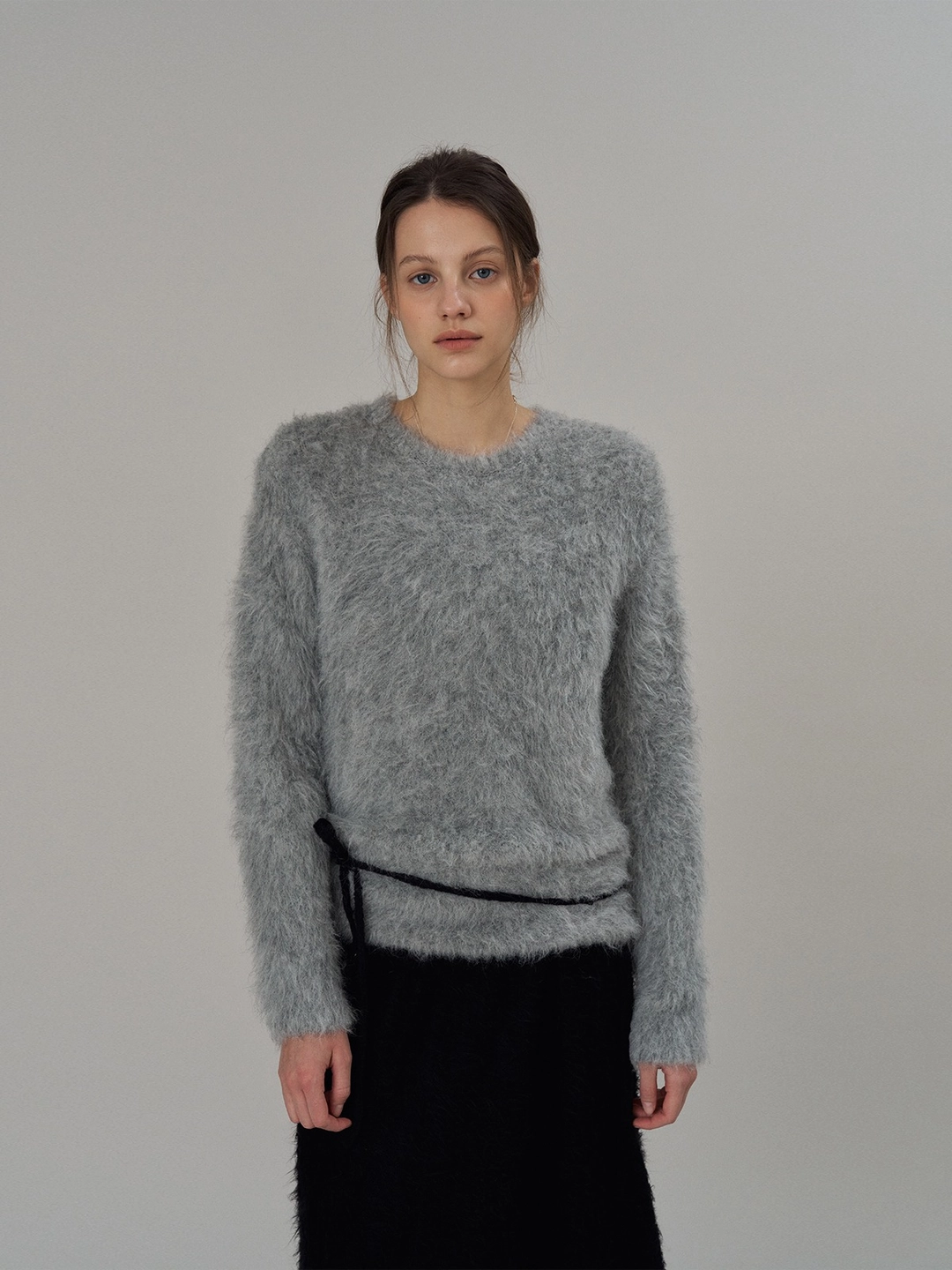 더릴 Lilly Brushed Knit Sweater_Gray 상품 이미지 1