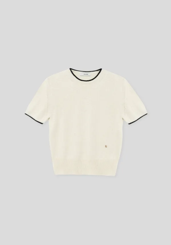 Ann Boucle Half Sleeve Knit