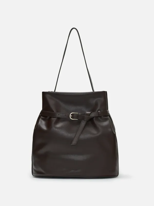 Mandu belted shoulder bag Umber