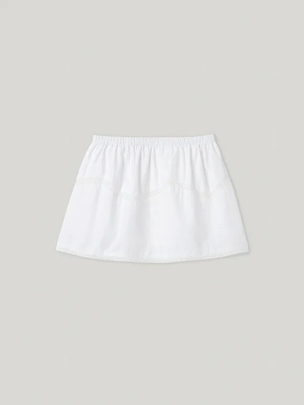 Ivory Pretty Young Skirt