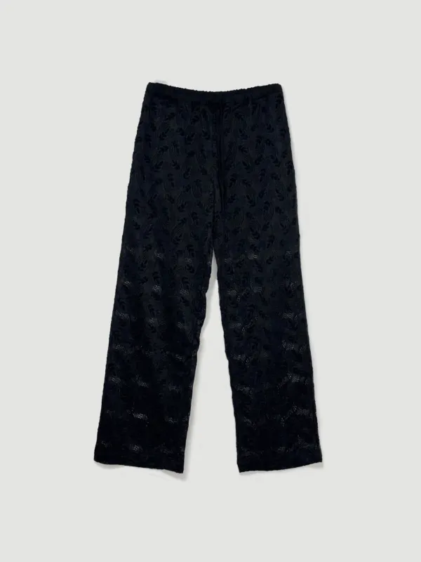 Leaf lace pants (블랙)