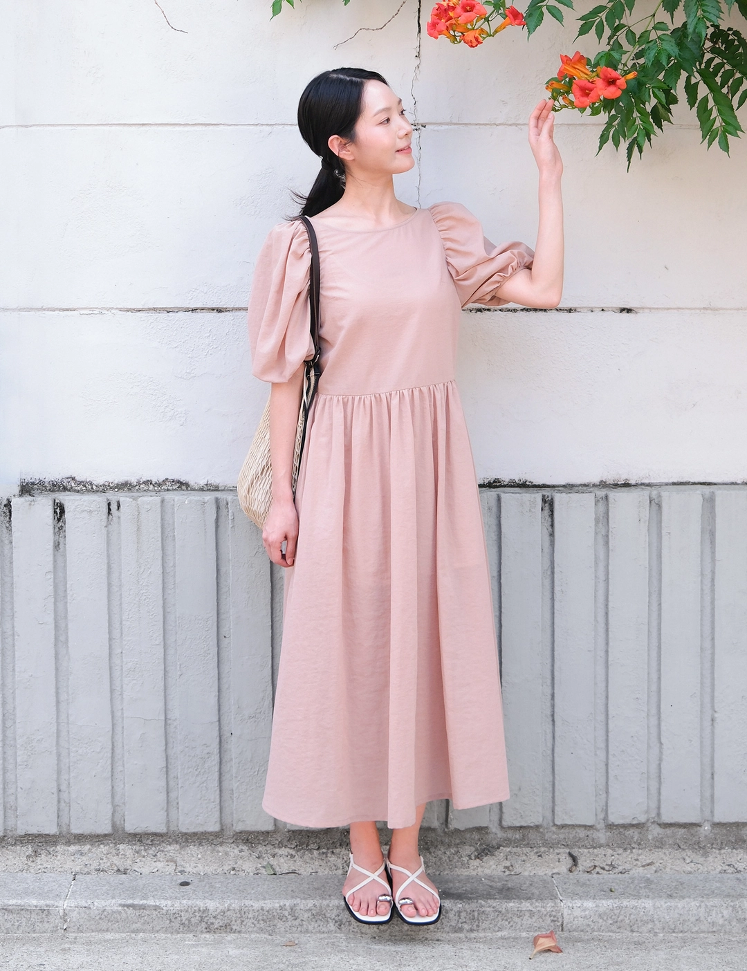 노미나떼 Claire Puff Dress (Nude) 상품 이미지 2