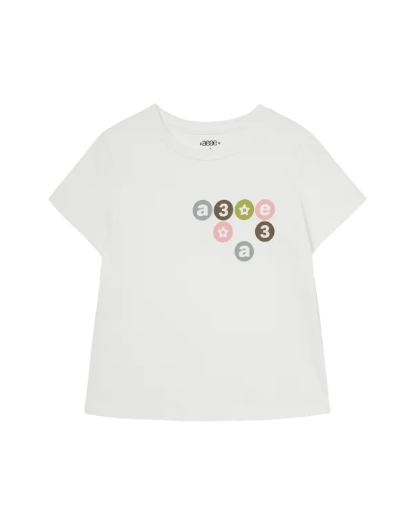 COLOR DOT LOGO TEE [WHITE]