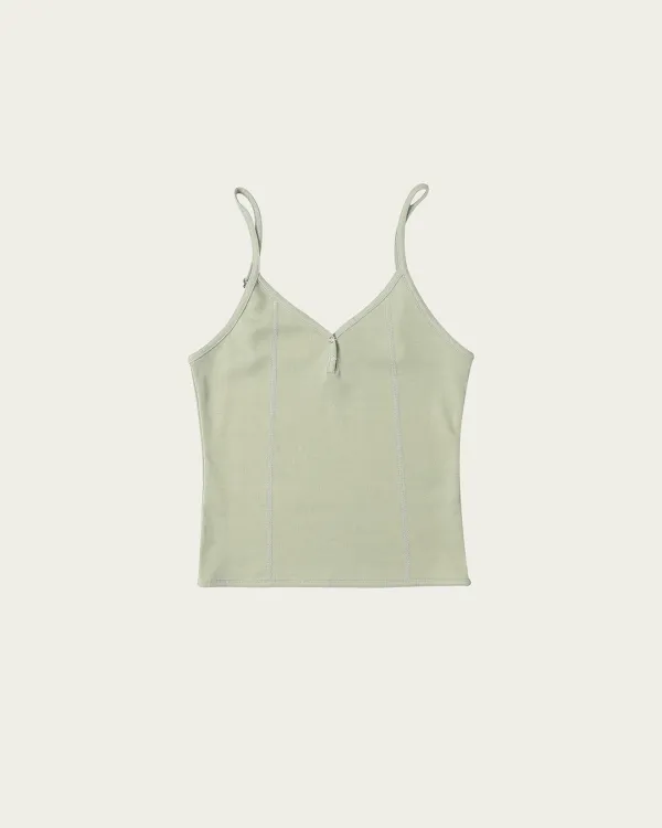 Daisy Button Sleeveless - Mint