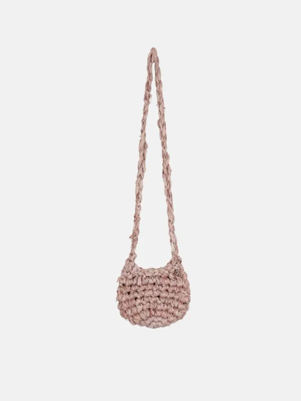 TIE SILK CROSS BAG MISTY ROSE