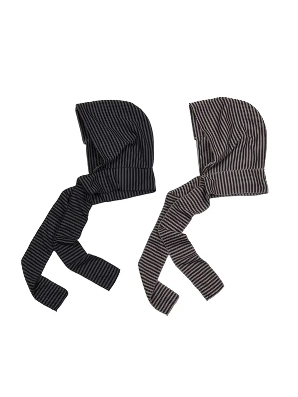 Stripe Hooded Muffler (2 Colors)