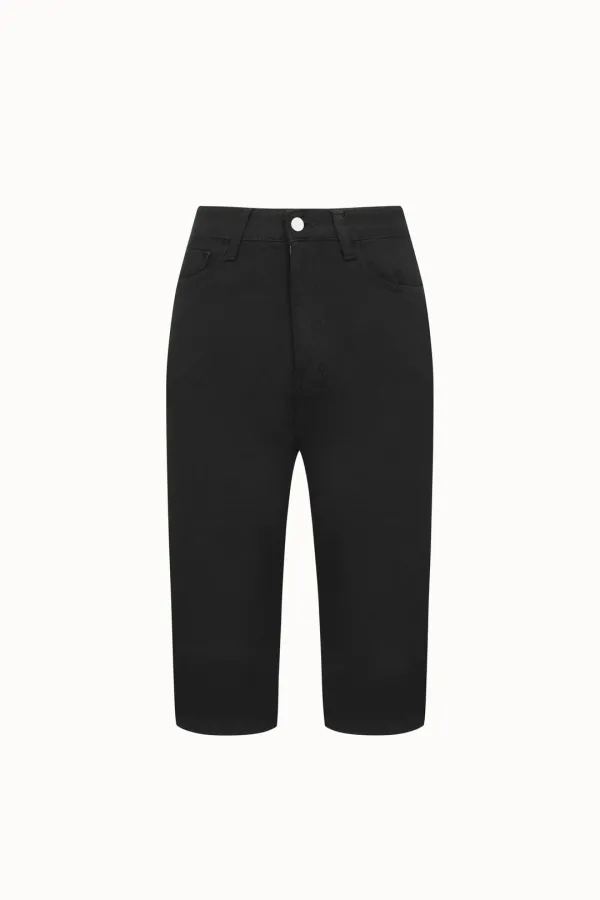 [4차 리오더]Stretch Capri Denim[LMBFSPDN018]-Black