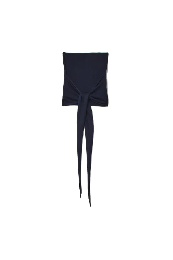 REFINED WRAP TUBE TOP [NAVY]