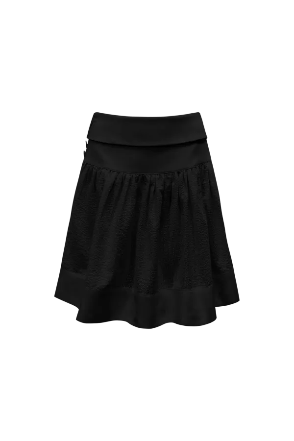 BREEZE FOLD SKIRT (BLACK)