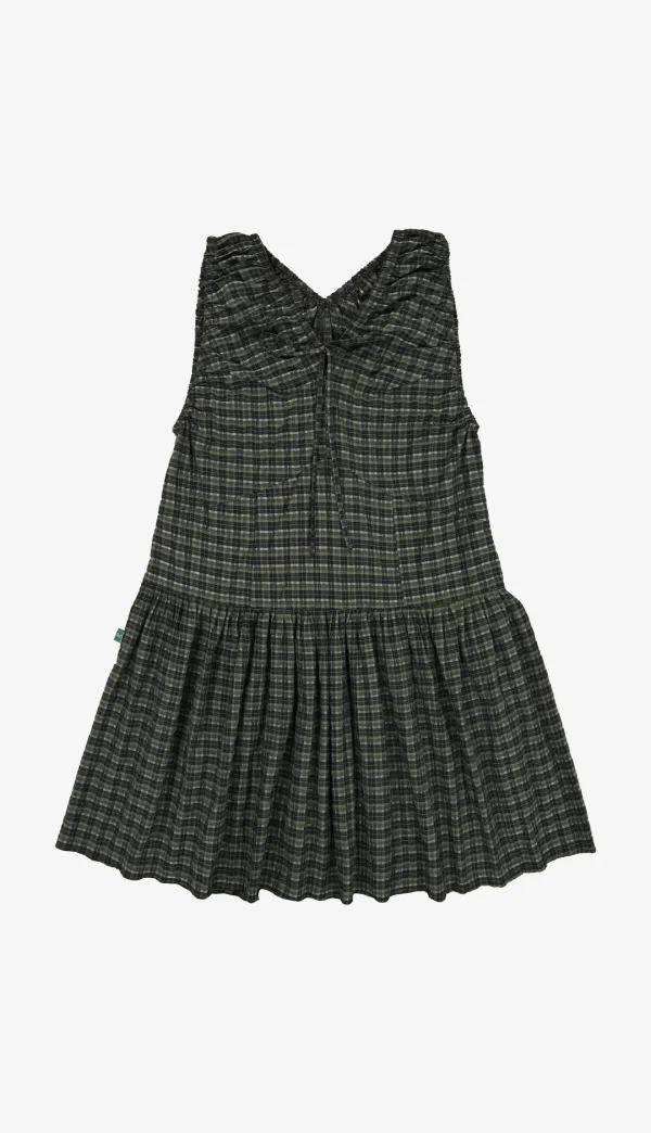 251. Check Banding Sleeveless OPS _ Khaki