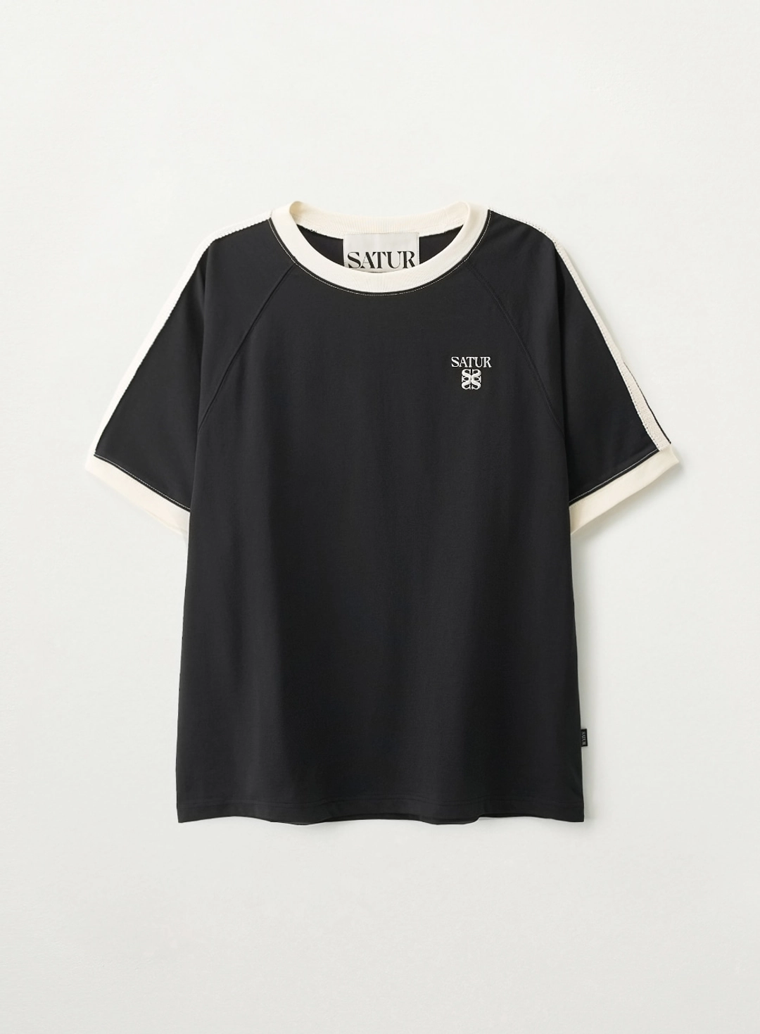 세터 Lawton Ringer T-Shirt - Black 상품 이미지 1