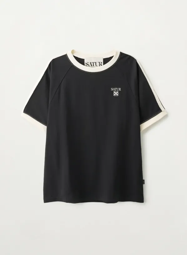 Lawton Ringer T-Shirt - Black