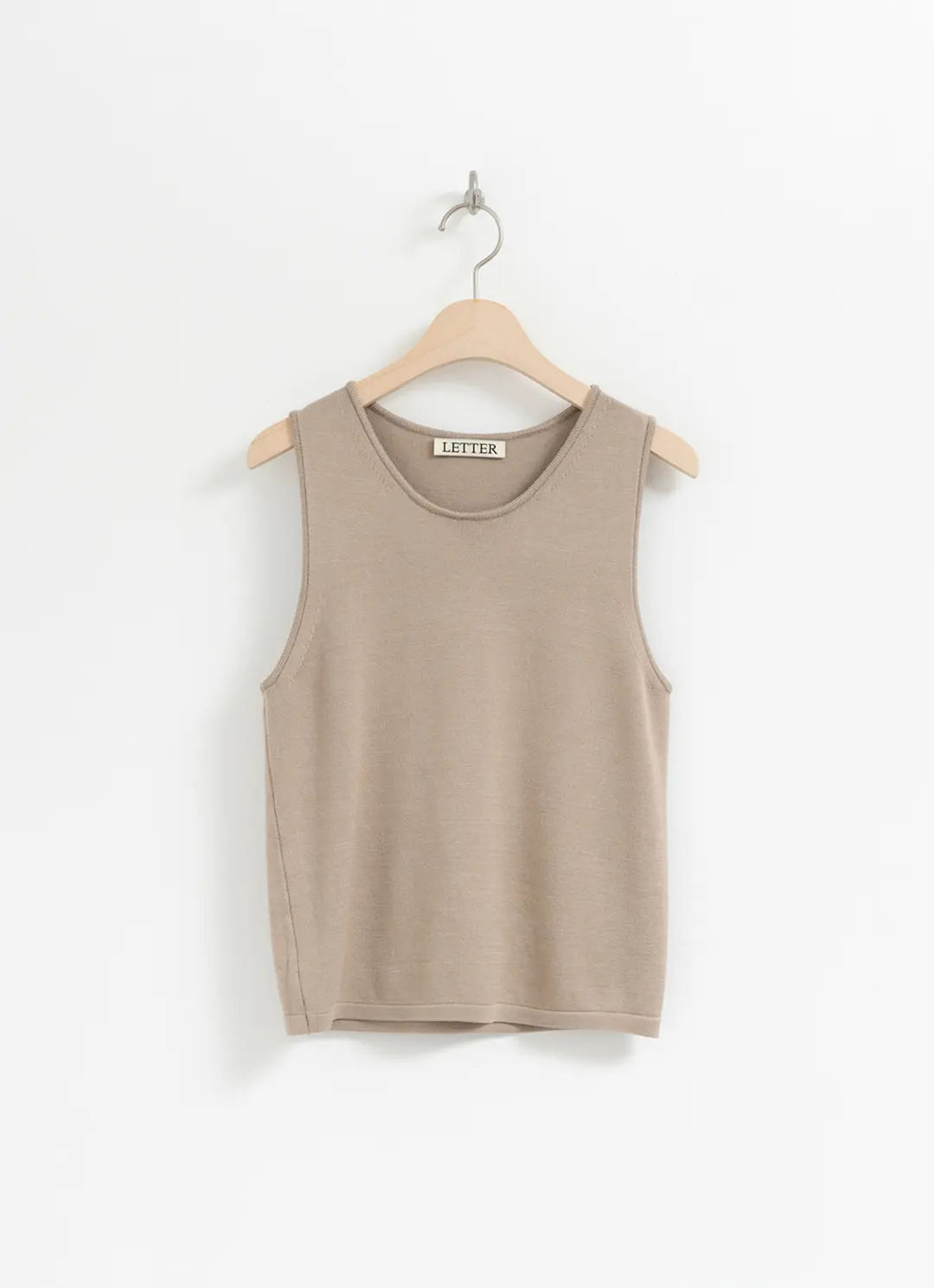 레터 [2차] Covent sleeveless knit (taupe) 상품 이미지 1