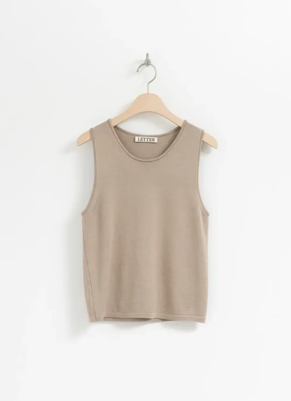 [2차] Covent sleeveless knit (taupe)