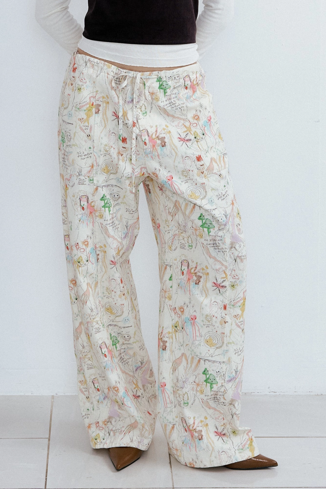 포지프레클즈 Maze String Pants_Geometry 상품 이미지 1
