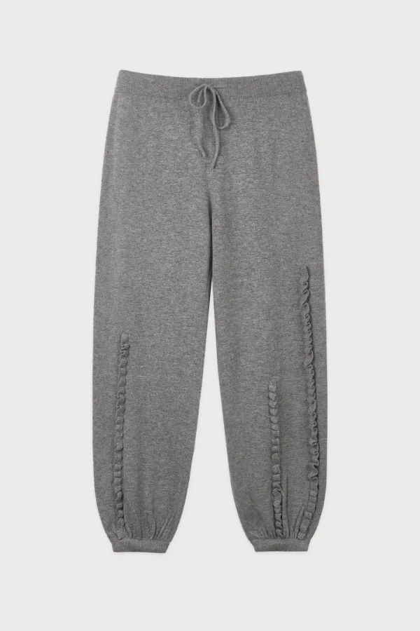 Ruffle Easy Pants (Grey)