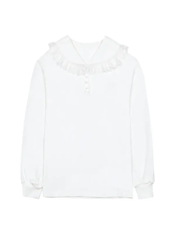 LACE SAILOR T-SHIRT (WHITE)
