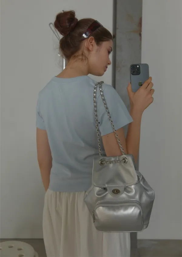 ANC CLASSIC OUTPOCKET BACKPACK_SILVER