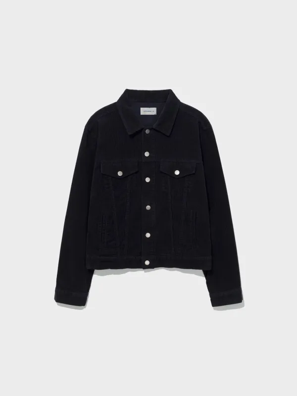 Corduroy Trucker Jacket_Navy