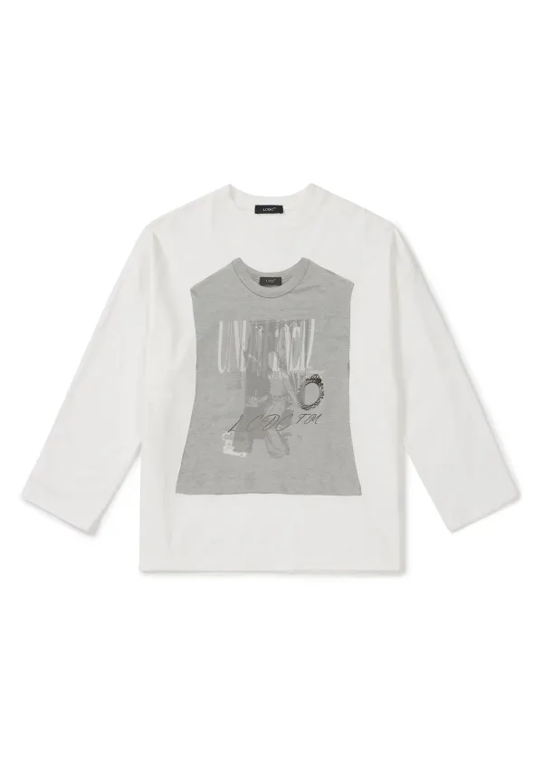 TEE ON TEE GRAPHIC T-SHIRT (WHITE)