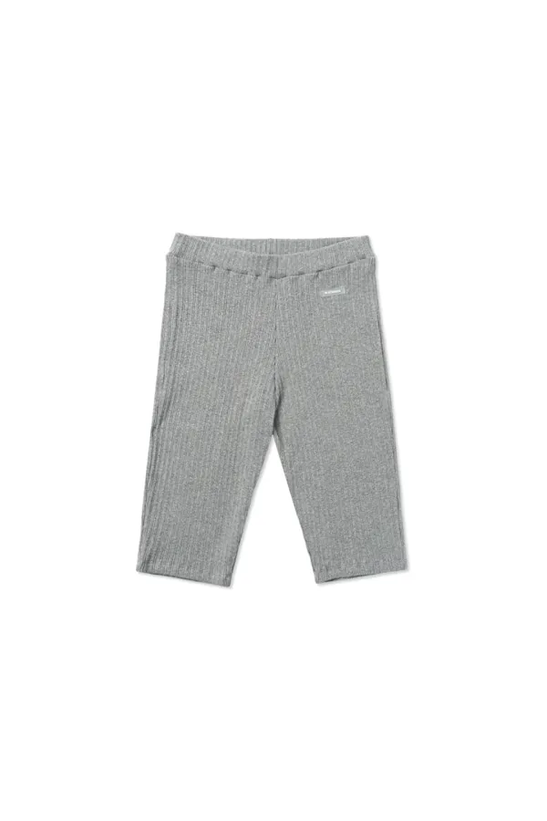Rib biker leggings_gray