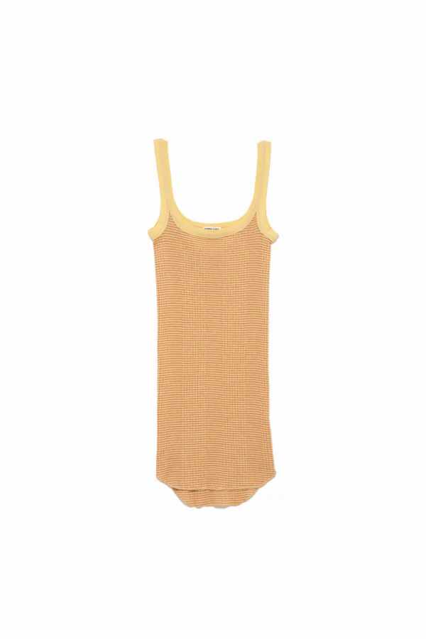 Needle Drawing Border Straight-neck Tank