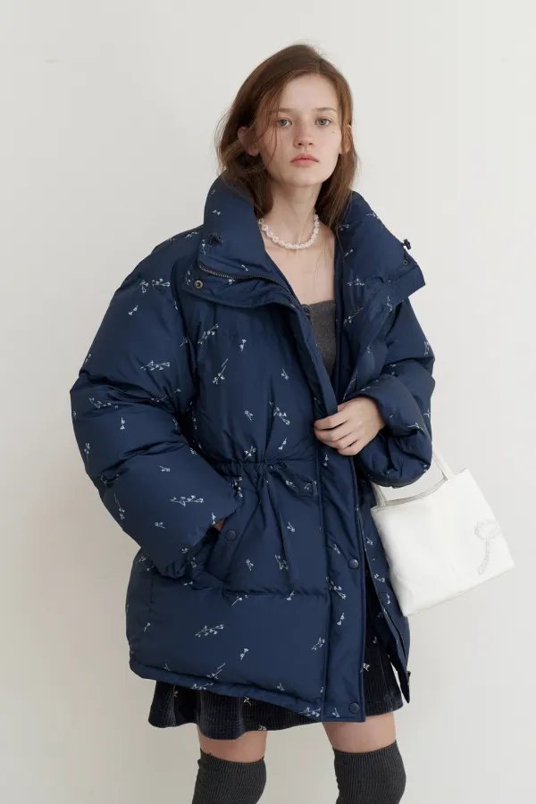 Heart Down Puffer (Deep Navy)