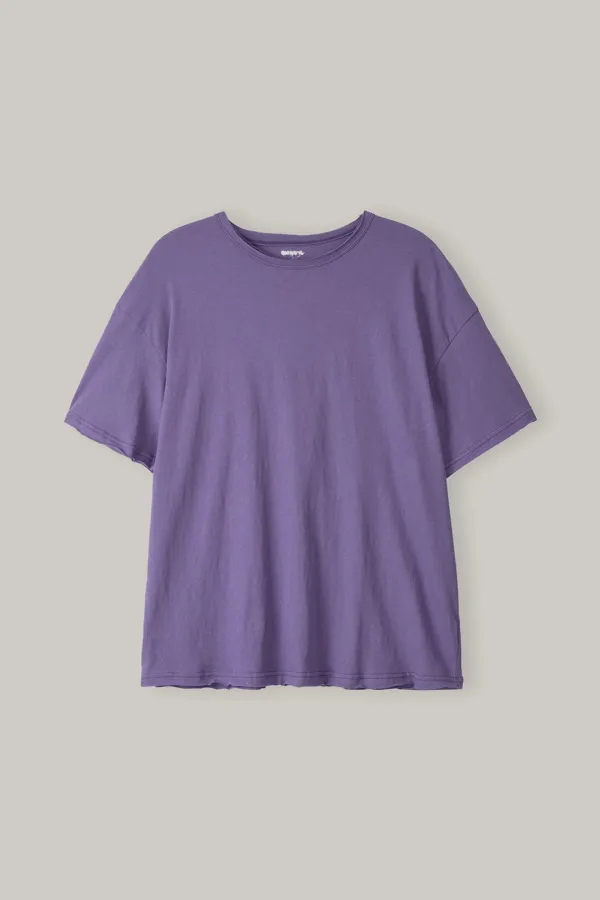 Cut-Off Loose Tee (Violet)