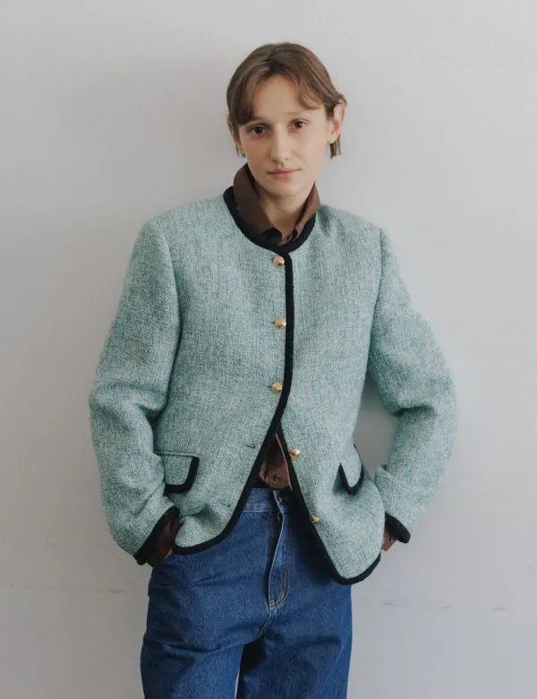 Charlotte Tweed Jacket (Green)