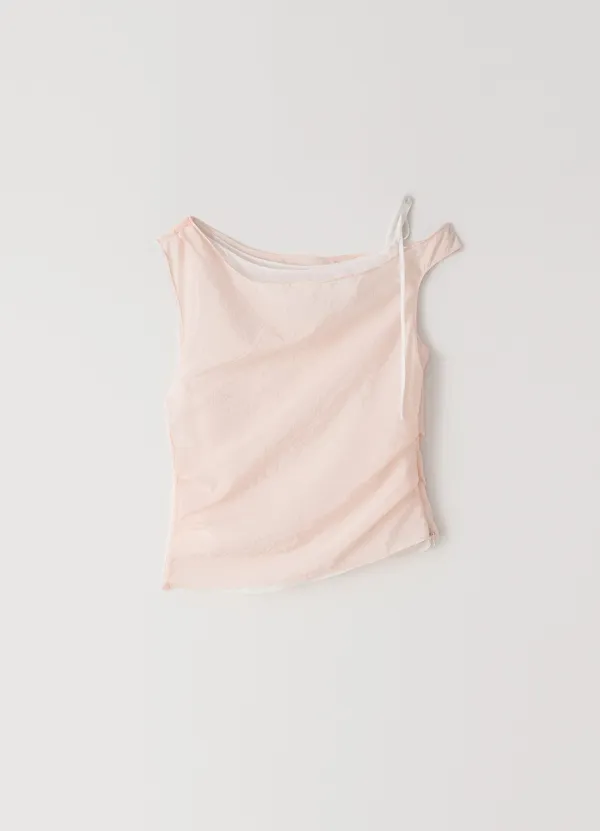 Herry Drape Blouse(Peach)
