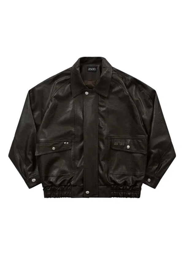 RILT LEATHER JACKET / BROWN