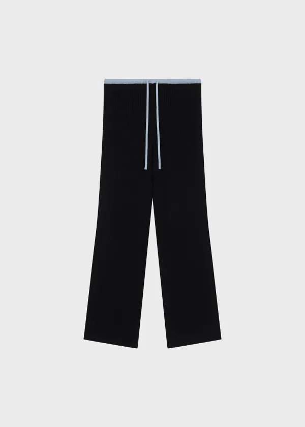 Relaxed Lounge Knit Pants Black
