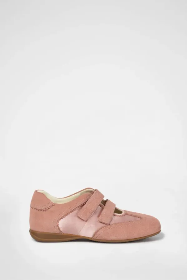 TWIN VELCRO MARY JANE SNEAKERS / PINK
