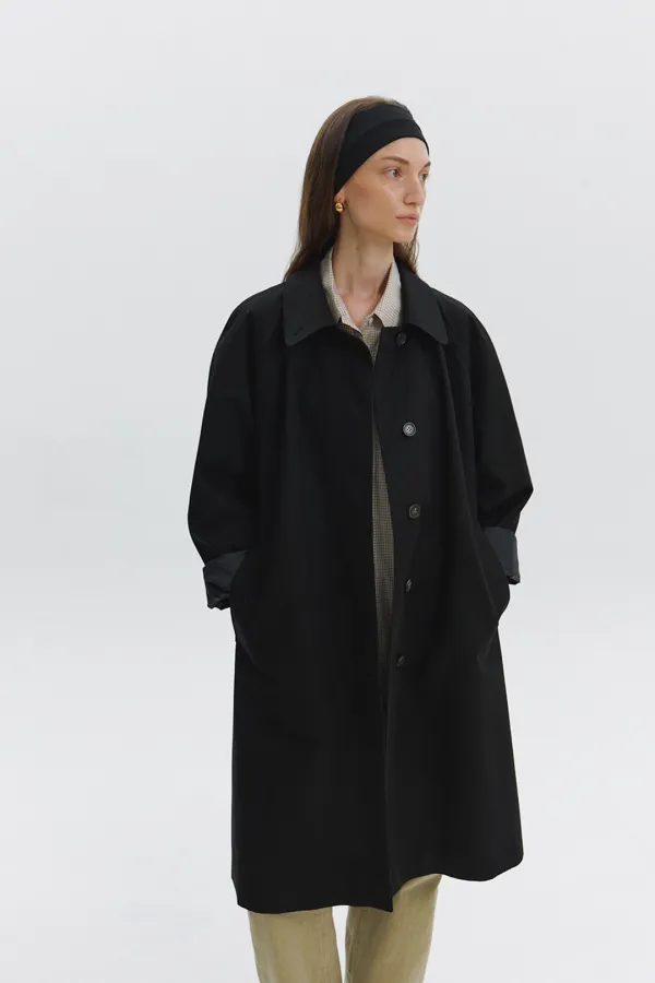 Margaret Trench Coat in Black