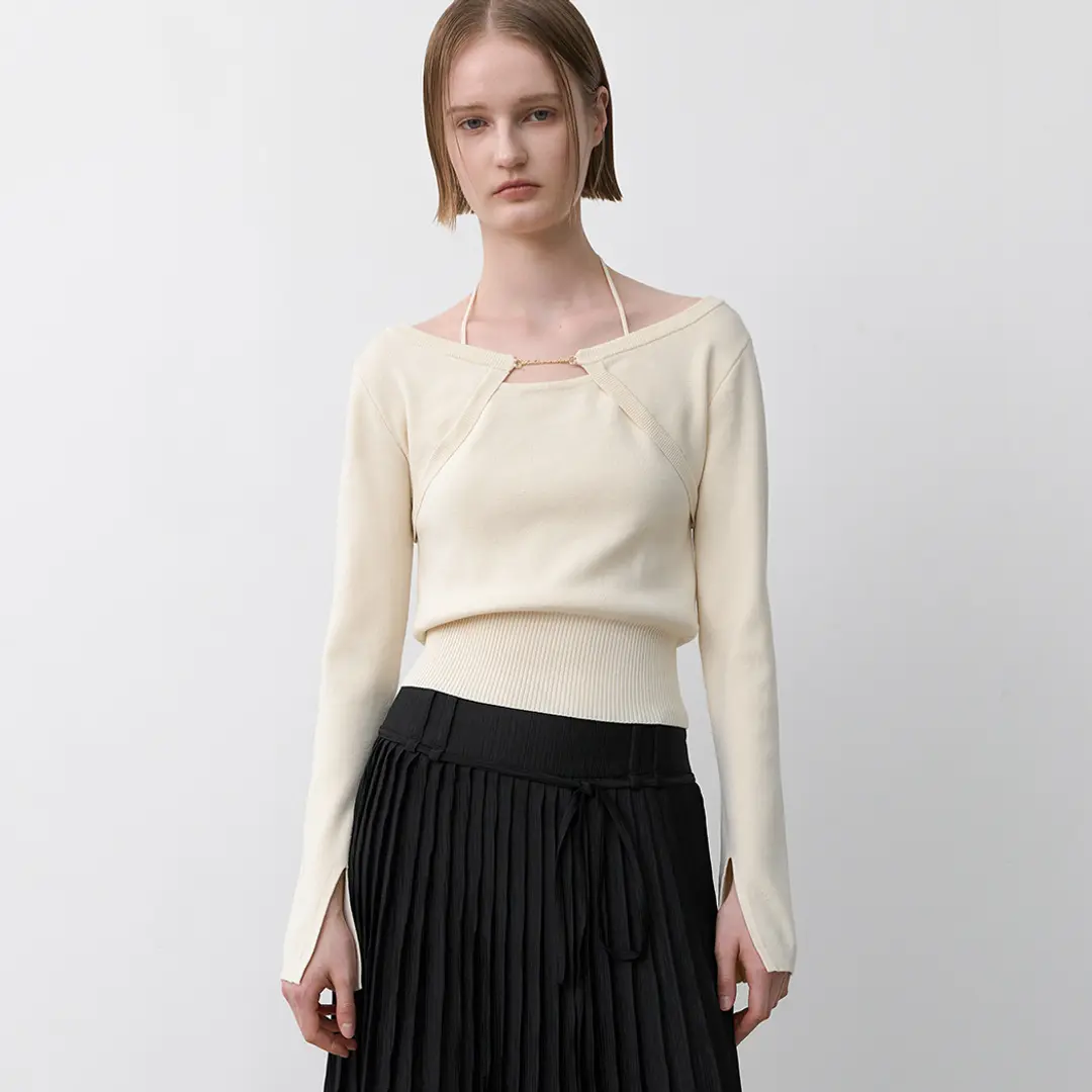 아뜰리에 나인 (T-7034)NOEL BOLERO SHORT KNIT 상품 이미지 2