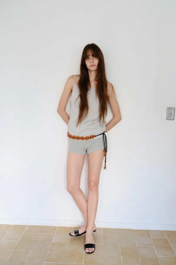 Lia Span Shorts_Melange Gray