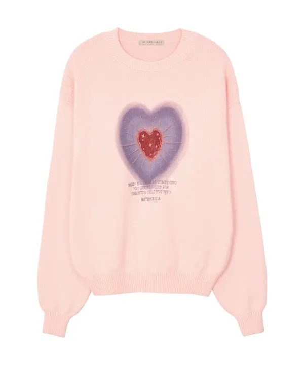 Starry Sweater-Pink