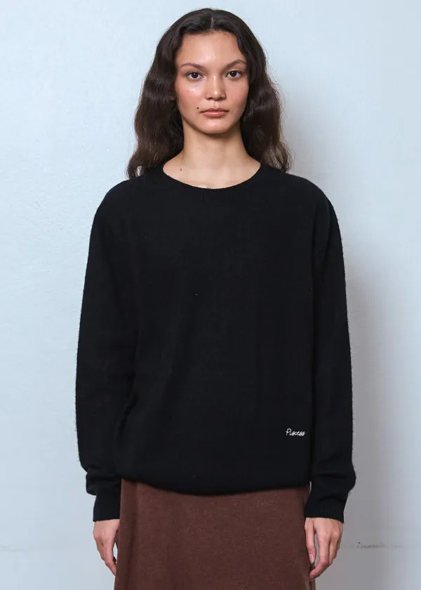 Basic Wool Knit Top_Black