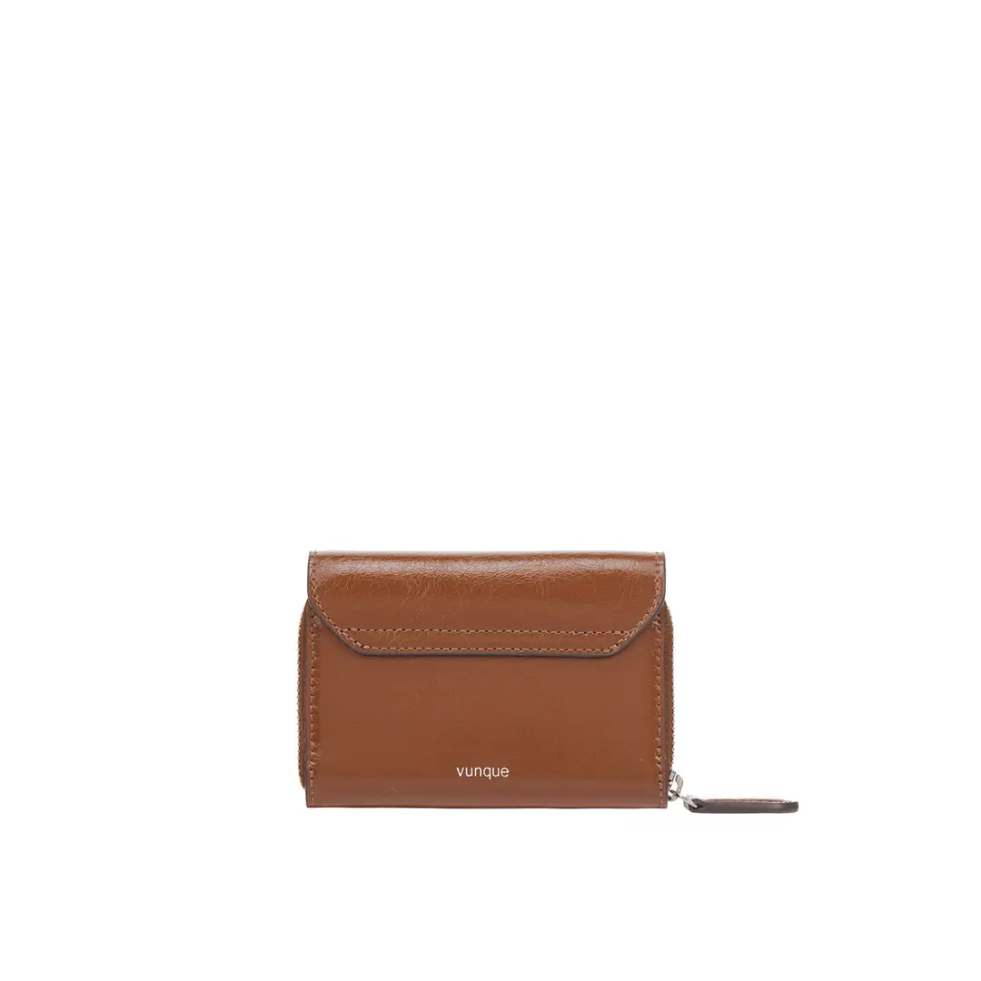 분크 [아울렛] [RENEWAL] Perfec Essence Zipper Card Wallet (퍼펙 에센스 지퍼 카드지갑) Camel 상품 이미지 2