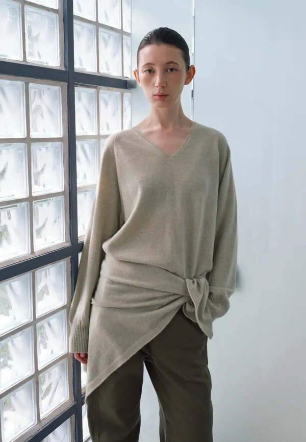 [CARRY OVER][NEW COLOR] WHOLE GARMENT V NECK KNIT_MINT