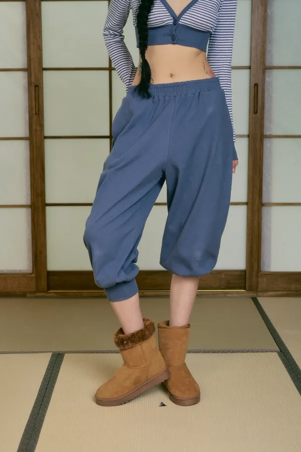PEEK STRIPE HAREM PT (BLUE)