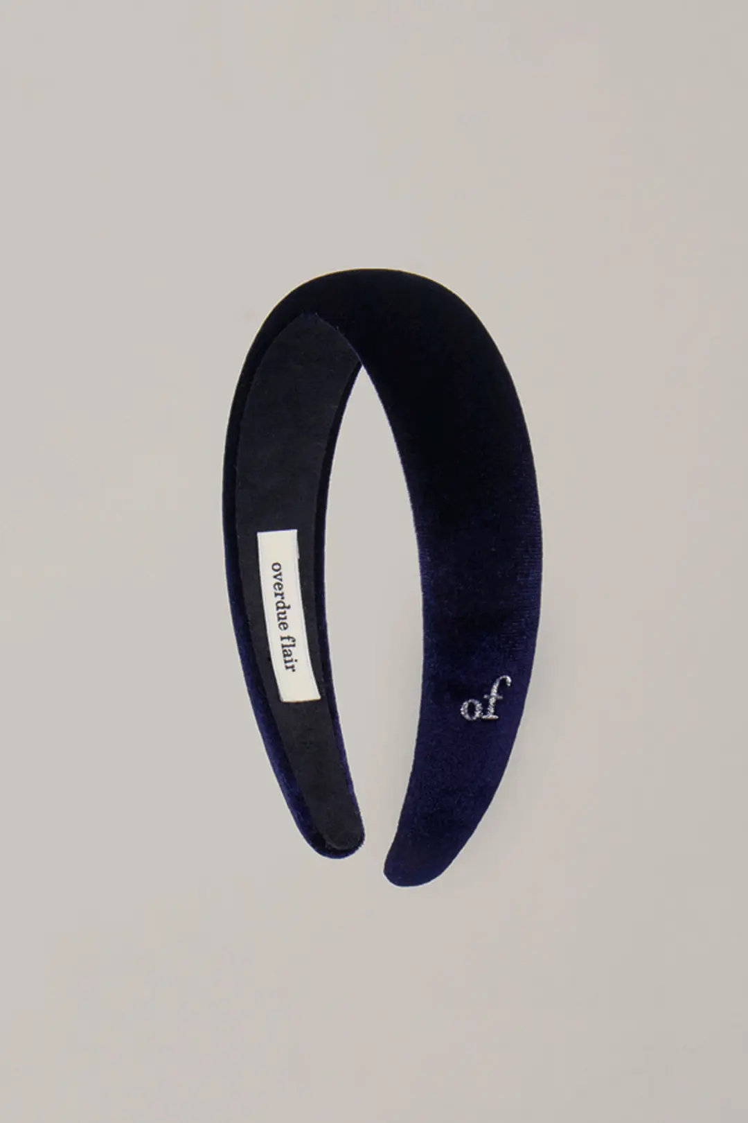 오버듀플레어 OF VELVET HAIRBAND_NAVY 상품 이미지 2