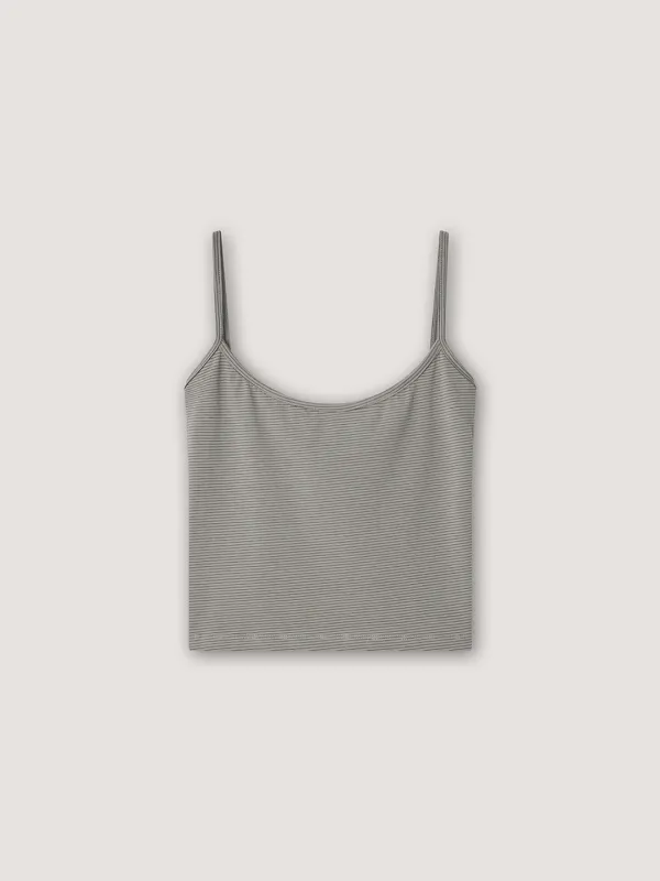 Fin Stripe Sleeveless - Charcoal